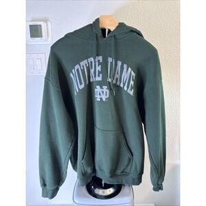 MV Sport Notre Dame Hoodie Green Size L